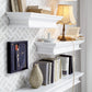 23" Classic White Floating Wall Shelf By Homeroots | Shelves & Shelving Units | Modishstore - 6