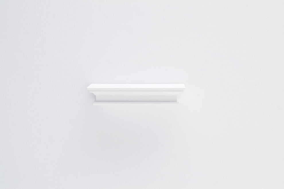 23" Classic White Floating Wall Shelf By Homeroots | Shelves & Shelving Units | Modishstore - 9