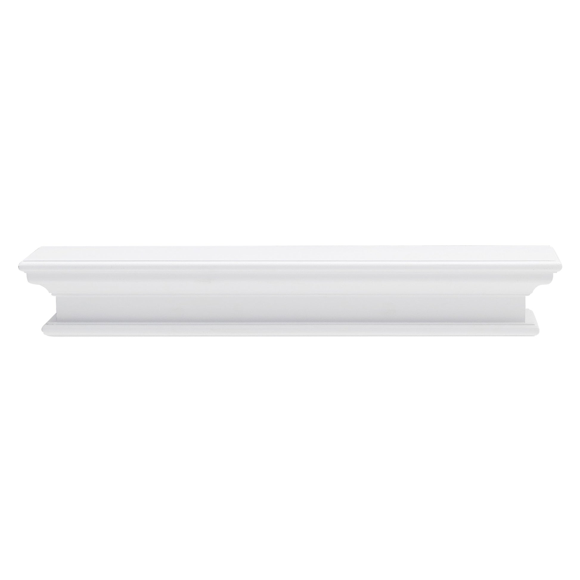 32" Classic White Floating Wall Shelf By Homeroots | Shelves & Shelving Units | Modishstore