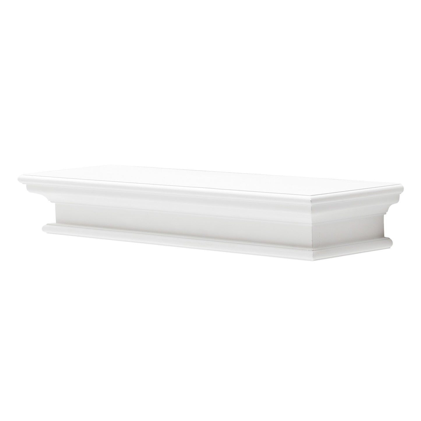 32" Classic White Floating Wall Shelf By Homeroots | Shelves & Shelving Units | Modishstore - 2