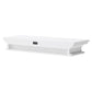 32" Classic White Floating Wall Shelf By Homeroots | Shelves & Shelving Units | Modishstore - 3