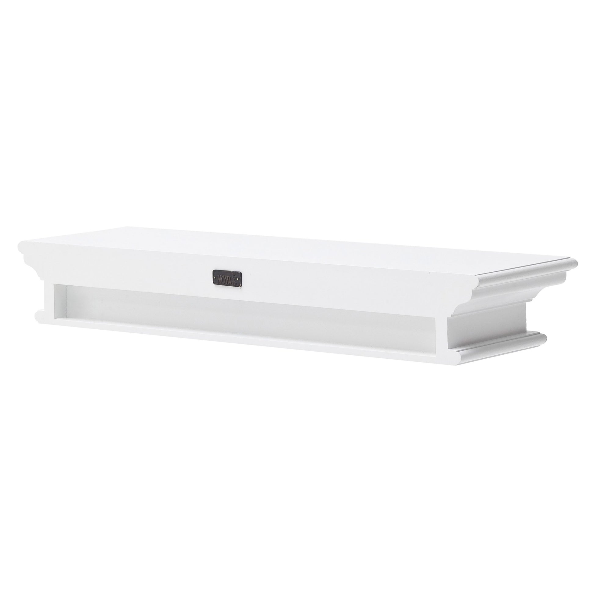 32" Classic White Floating Wall Shelf By Homeroots | Shelves & Shelving Units | Modishstore - 3