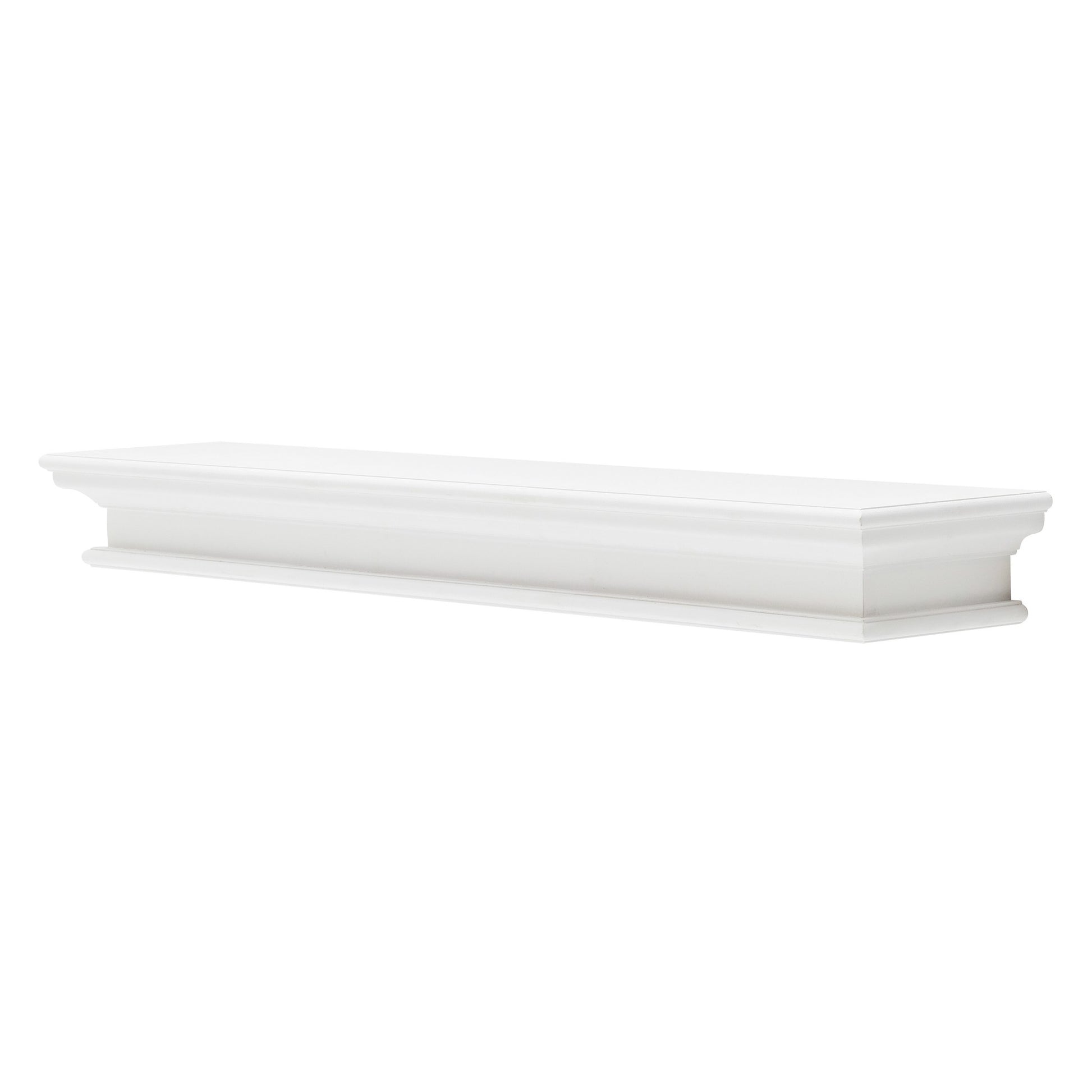 47" Classic White XL Floating Wall Shelf By Homeroots | Shelves & Shelving Units | Modishstore - 3