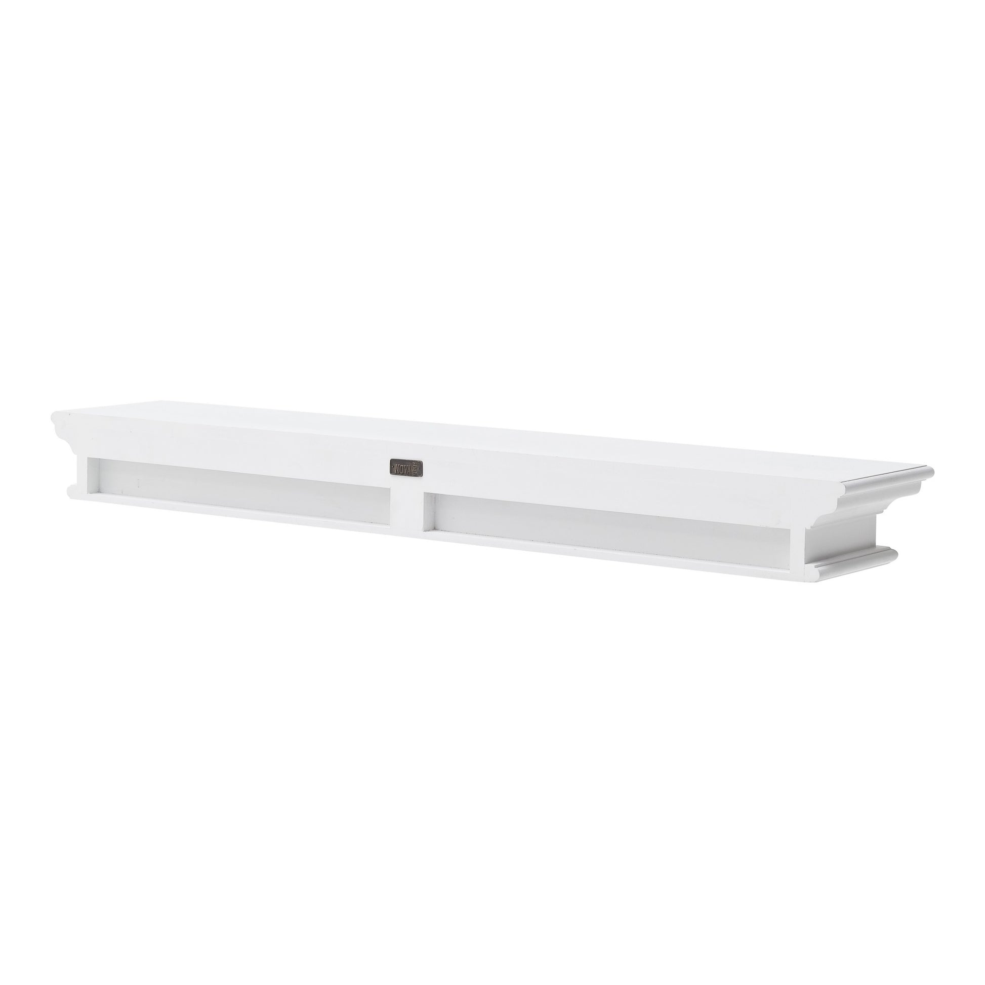 47" Classic White XL Floating Wall Shelf By Homeroots | Shelves & Shelving Units | Modishstore - 3