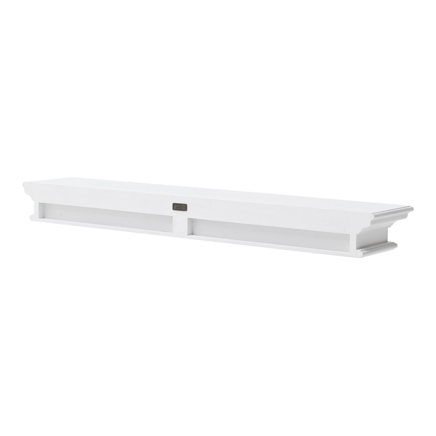 47" Classic White XL Floating Wall Shelf By Homeroots | Shelves & Shelving Units | Modishstore - 4