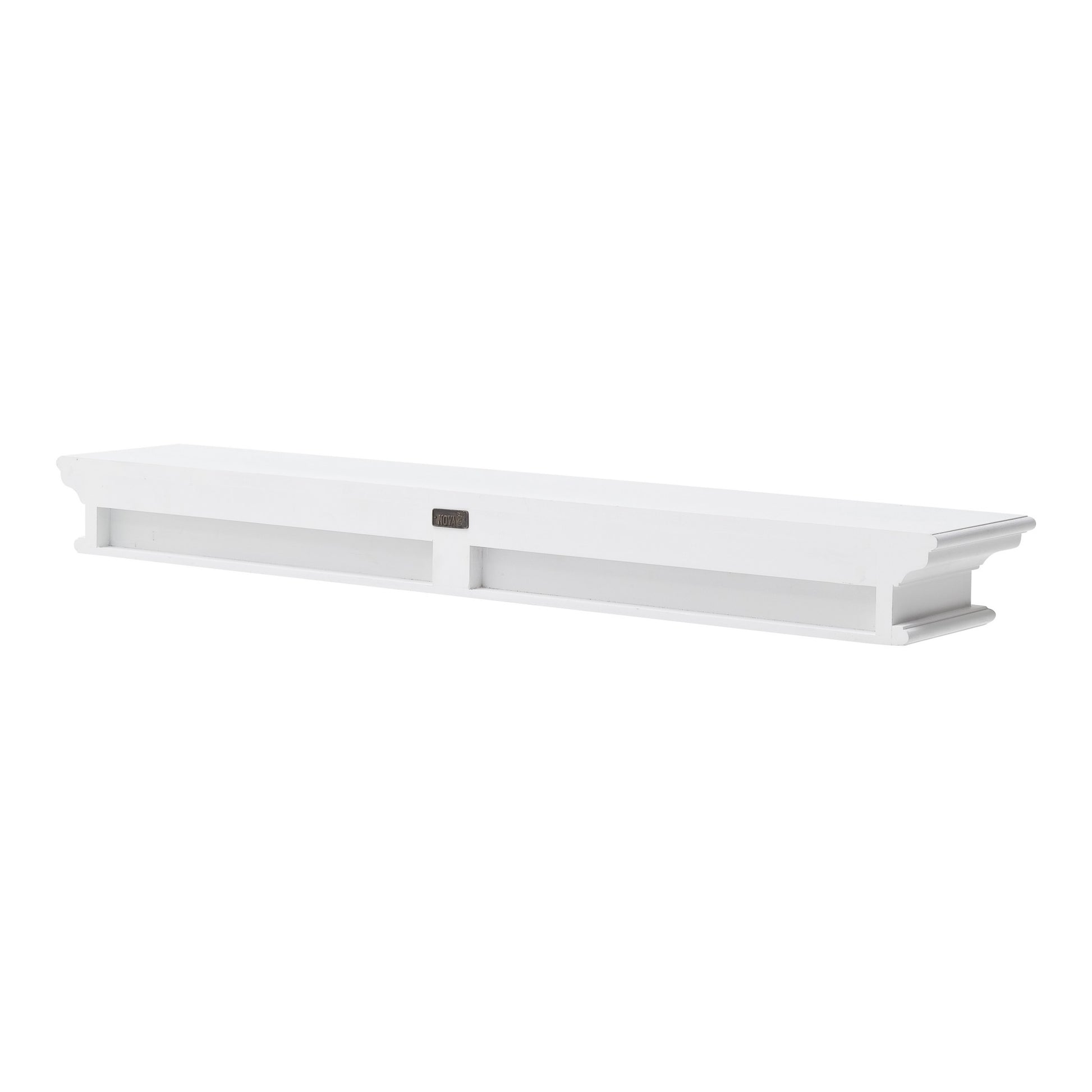 47" Classic White XL Floating Wall Shelf By Homeroots | Shelves & Shelving Units | Modishstore - 4