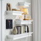 47" Classic White XL Floating Wall Shelf By Homeroots | Shelves & Shelving Units | Modishstore - 8