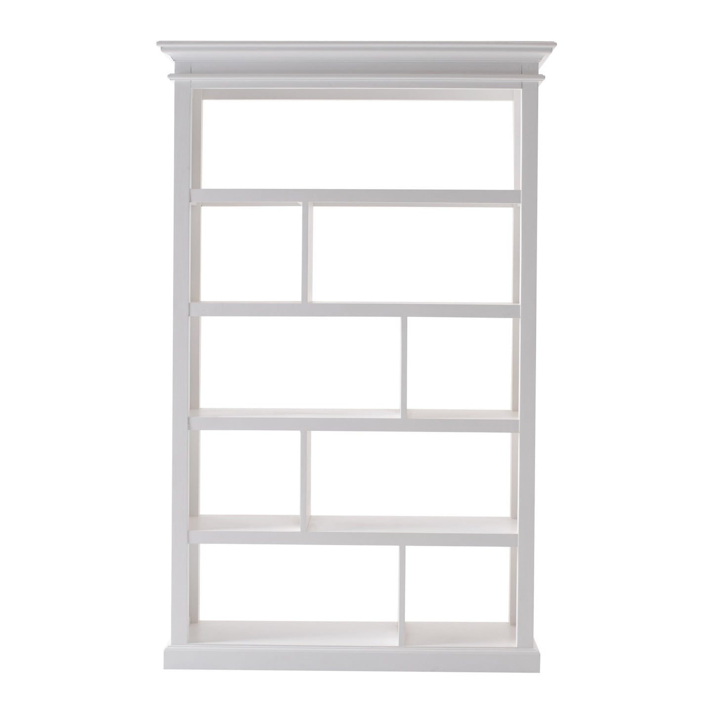 Classic White Room Open Cabinet with Basket Set By Homeroots | Shelves & Shelving Units | Modishstore - 2