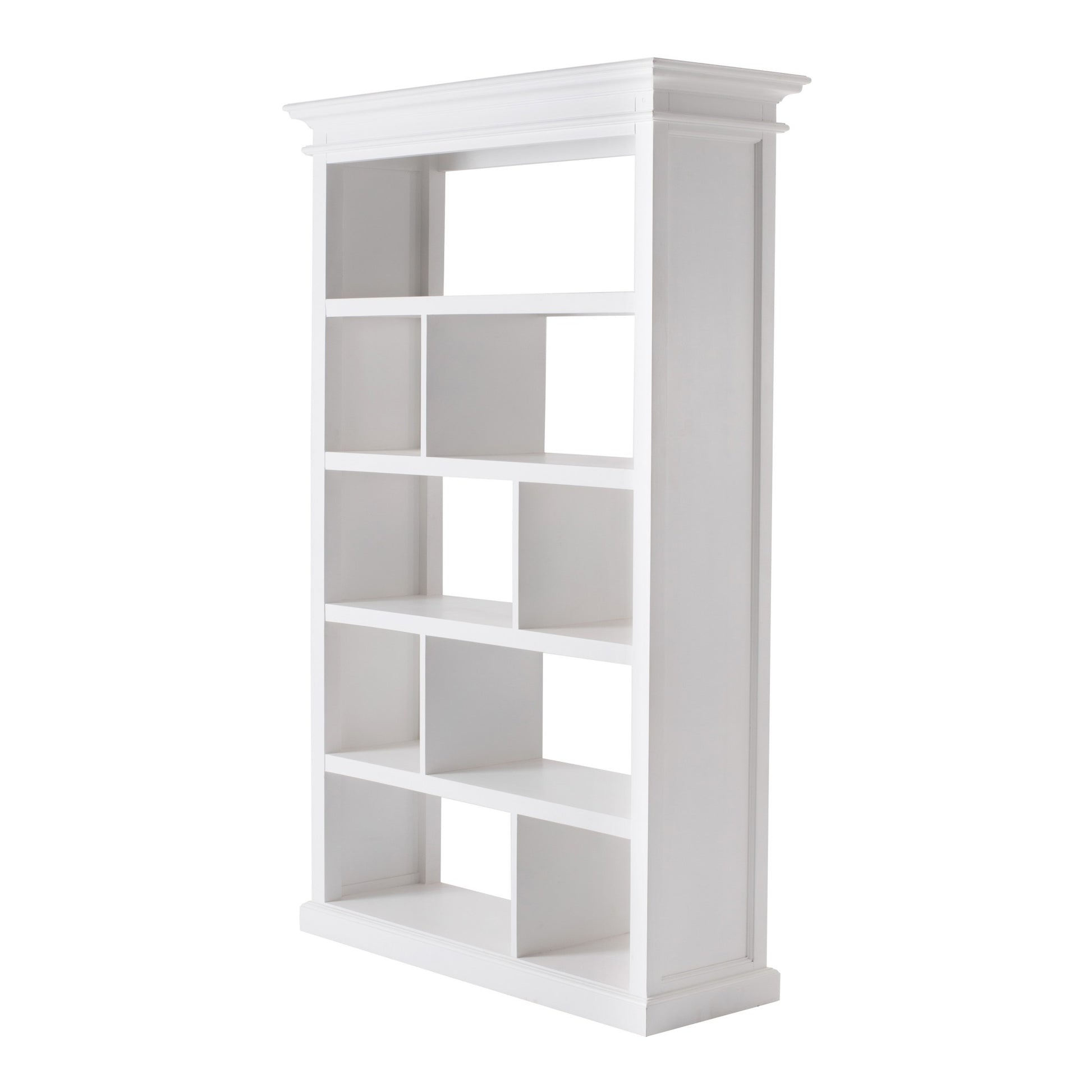 Classic White Room Open Cabinet with Basket Set By Homeroots | Shelves & Shelving Units | Modishstore - 4