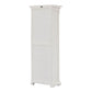 Traditional White And Glass Door Storage Cabinet By Homeroots | Cabinets | Modishstore - 5