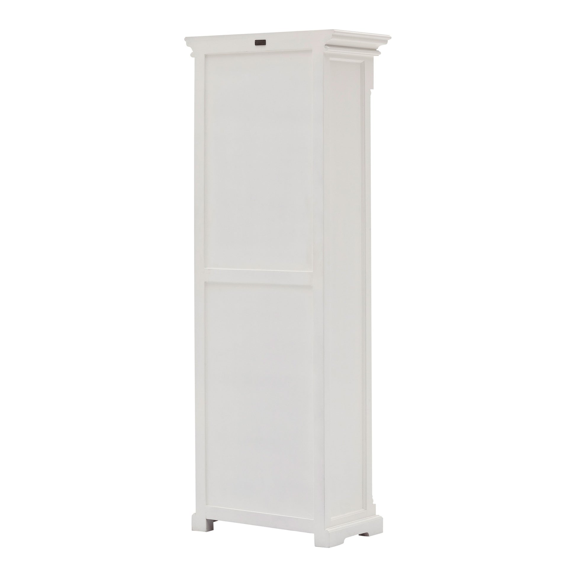 Traditional White And Glass Door Storage Cabinet By Homeroots | Cabinets | Modishstore - 5