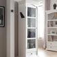 Traditional White And Glass Door Storage Cabinet By Homeroots | Cabinets | Modishstore - 5