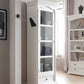Traditional White And Glass Door Storage Cabinet By Homeroots | Cabinets | Modishstore