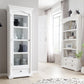 Traditional White And Glass Door Storage Cabinet By Homeroots | Cabinets | Modishstore - 6