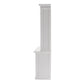 Classic White Glass Display Hutch By Homeroots | Cabinets | Modishstore - 5