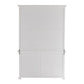 Classic White Glass Display Hutch By Homeroots | Cabinets | Modishstore - 6