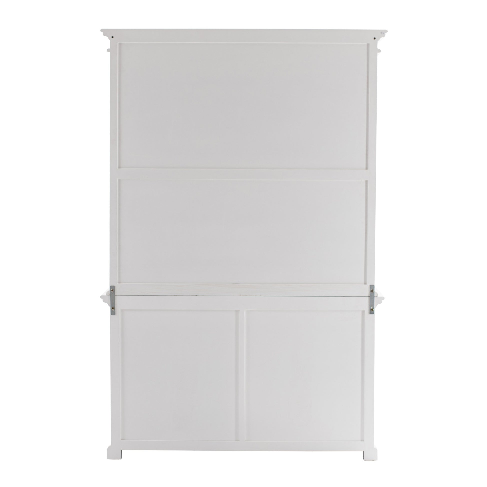 Classic White Glass Display Hutch By Homeroots | Cabinets | Modishstore - 6