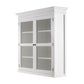 Classic White Glass Display Hutch By Homeroots | Cabinets | Modishstore - 8
