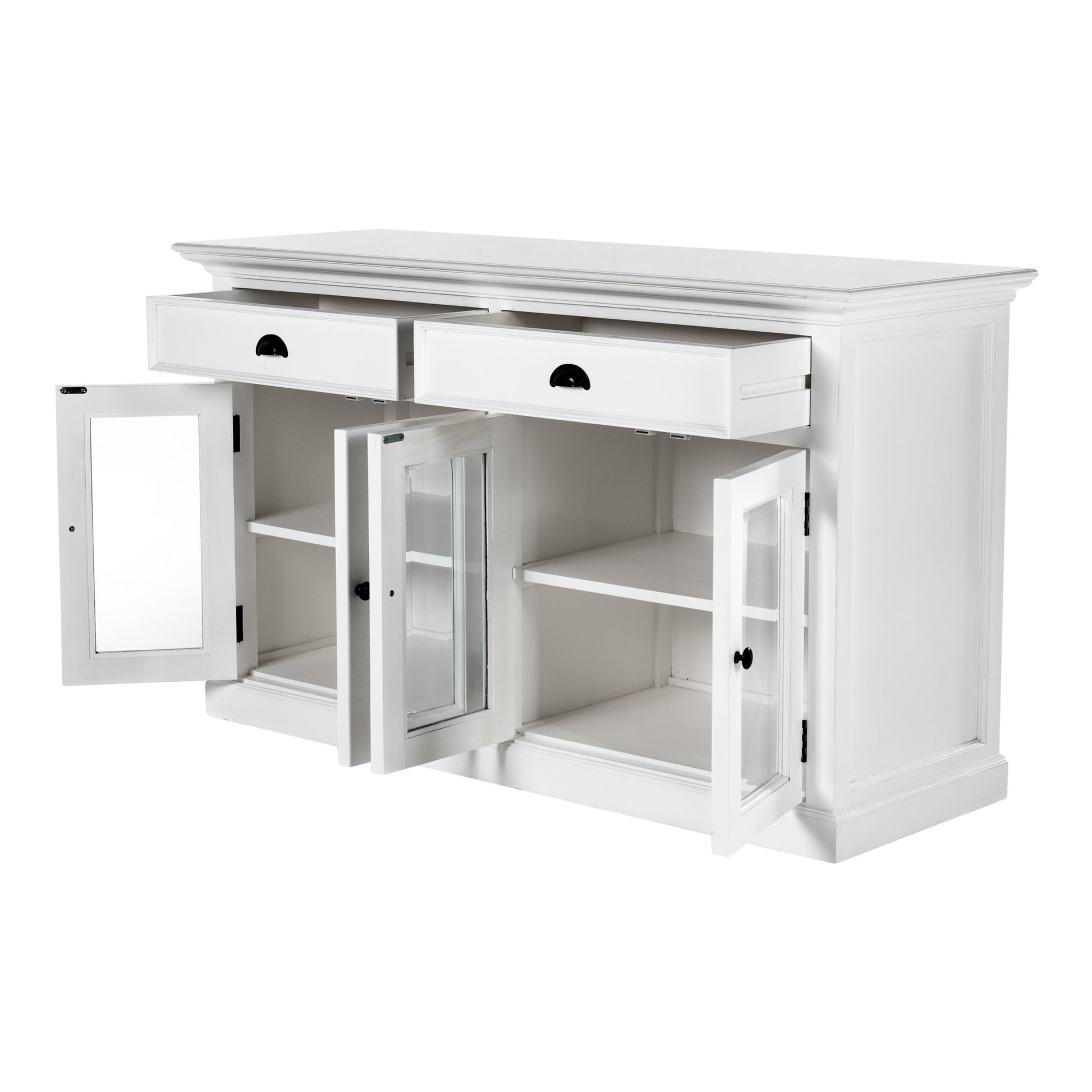 Classic White Small Buffet Table By Homeroots | Sideboards | Modishstore - 4