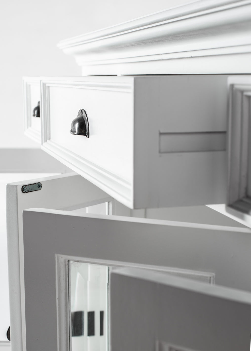 Modern Farmhouse White Buffet Server By Homeroots - 397836 | Sideboards | Modishstore - 8