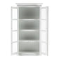 Classic White And Glass Double Door Storage Cabinet By Homeroots | Cabinets | Modishstore - 3