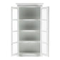 Classic White And Glass Double Door Storage Cabinet By Homeroots | Cabinets | Modishstore - 4