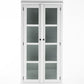 Classic White And Glass Double Door Storage Cabinet By Homeroots | Cabinets | Modishstore - 9