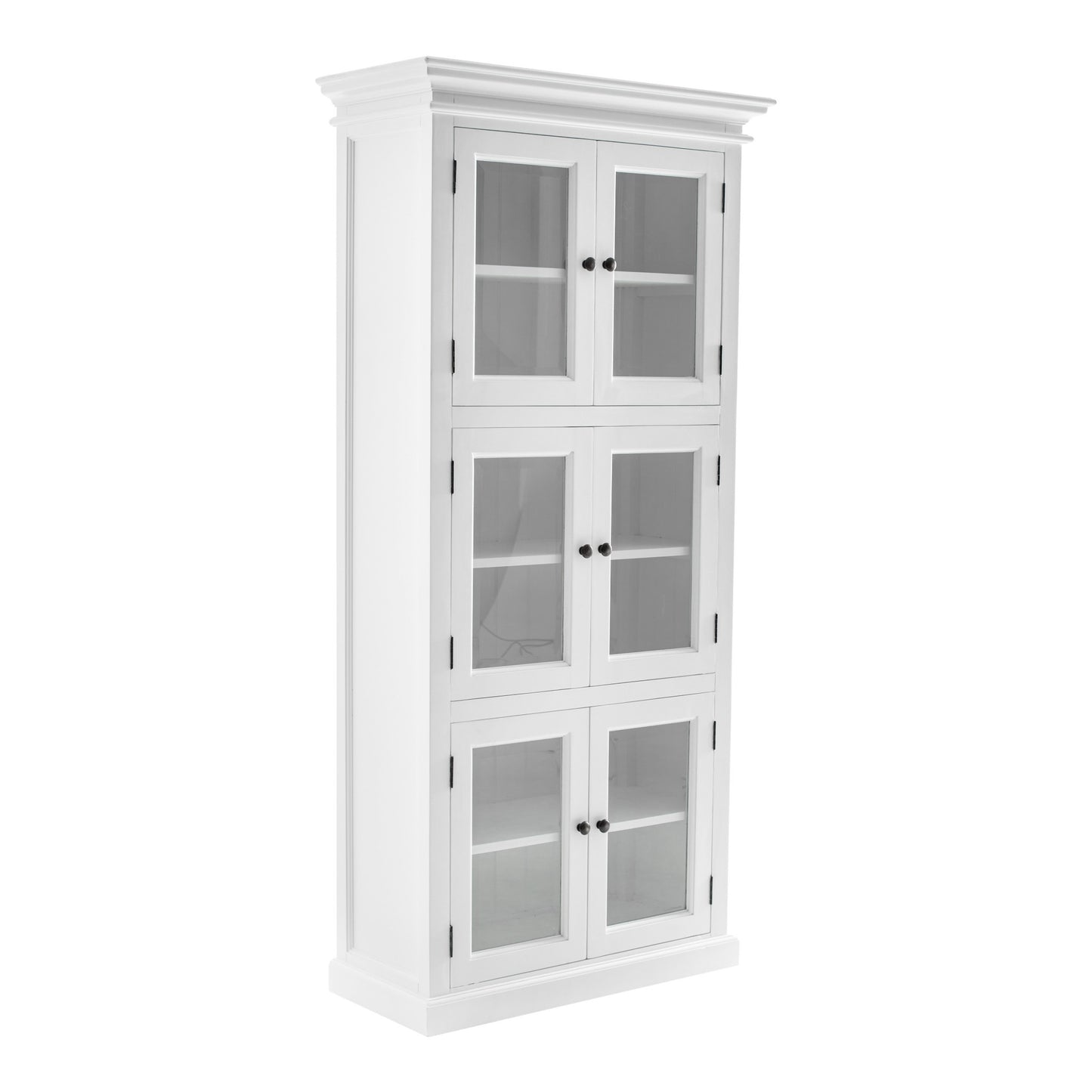 Classic White Three Level Storage Cabinet By Homeroots | Cabinets | Modishstore - 3