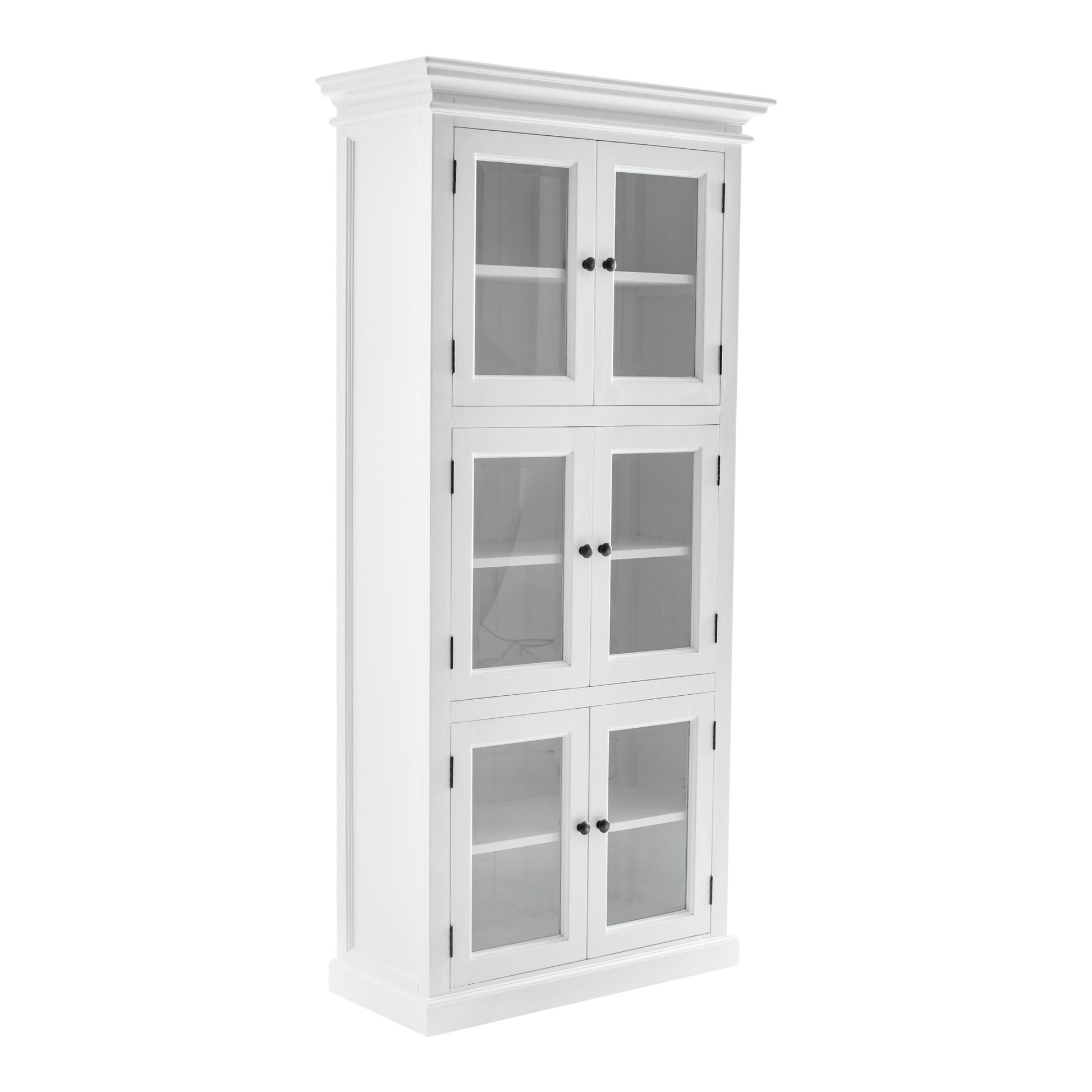 Classic White Three Level Storage Cabinet By Homeroots | Cabinets | Modishstore - 3