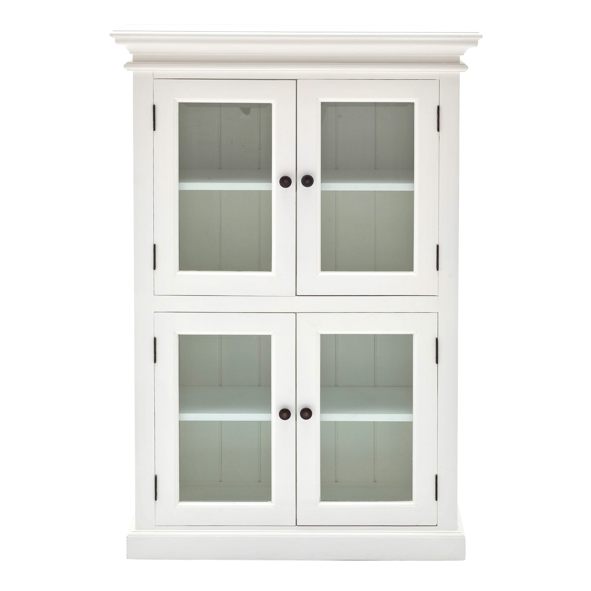 Classic White Two Level Storage Cabinet By Homeroots | Cabinets | Modishstore