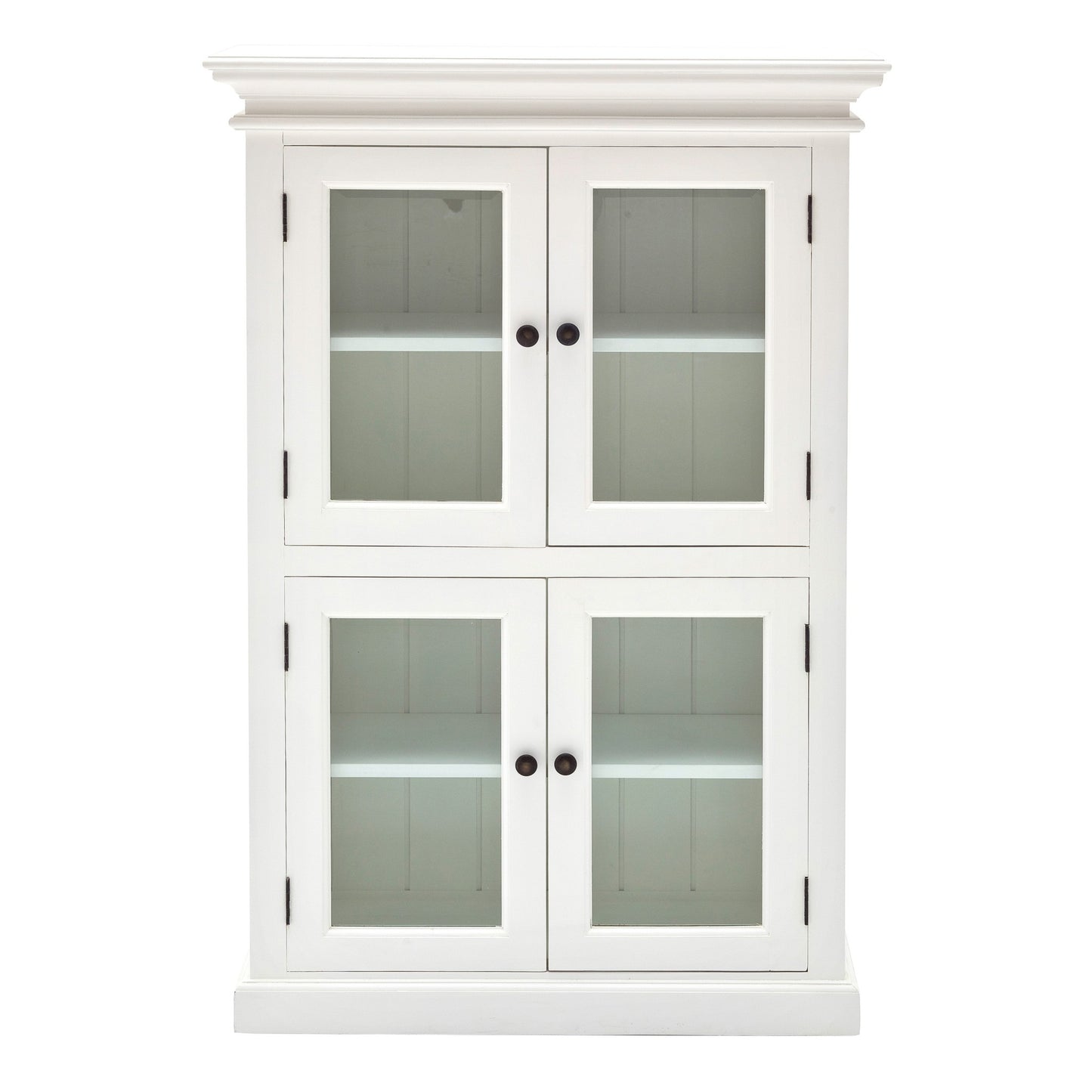 Classic White Two Level Storage Cabinet By Homeroots | Cabinets | Modishstore - 2