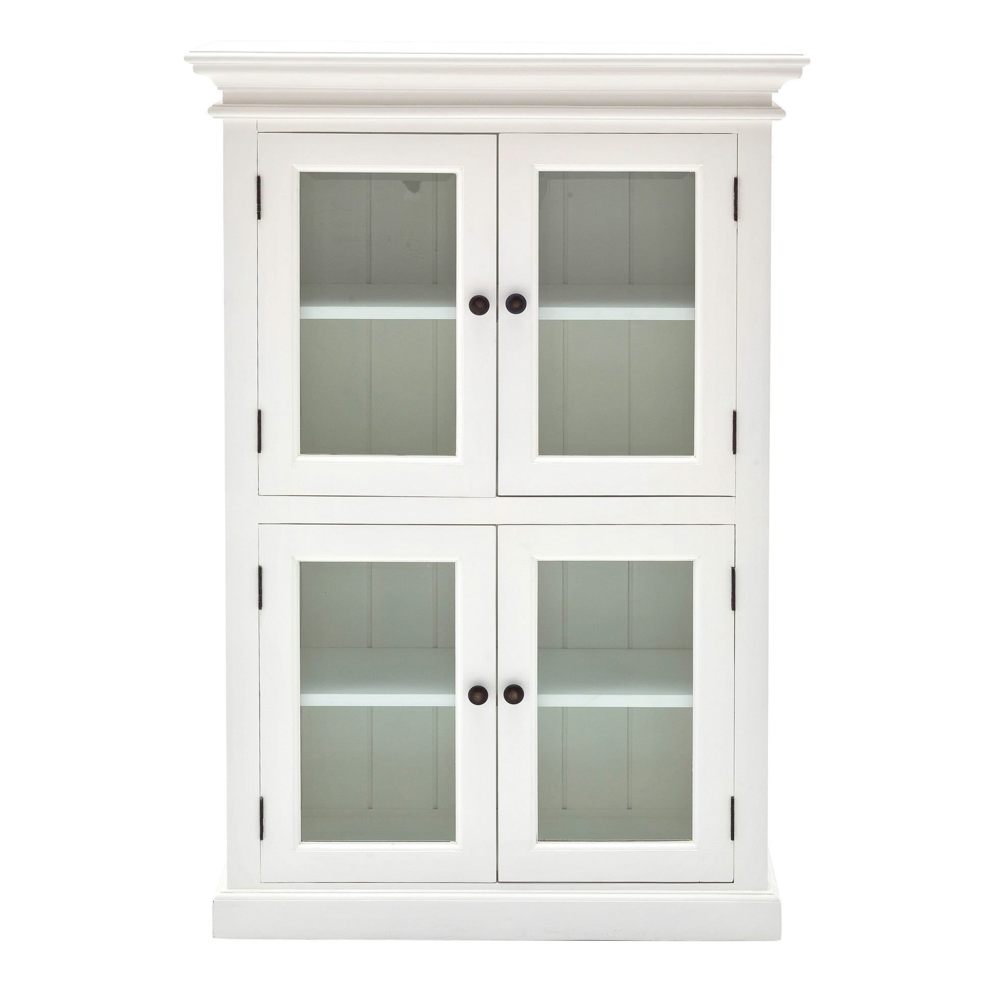 Classic White Two Level Storage Cabinet By Homeroots | Cabinets | Modishstore - 2