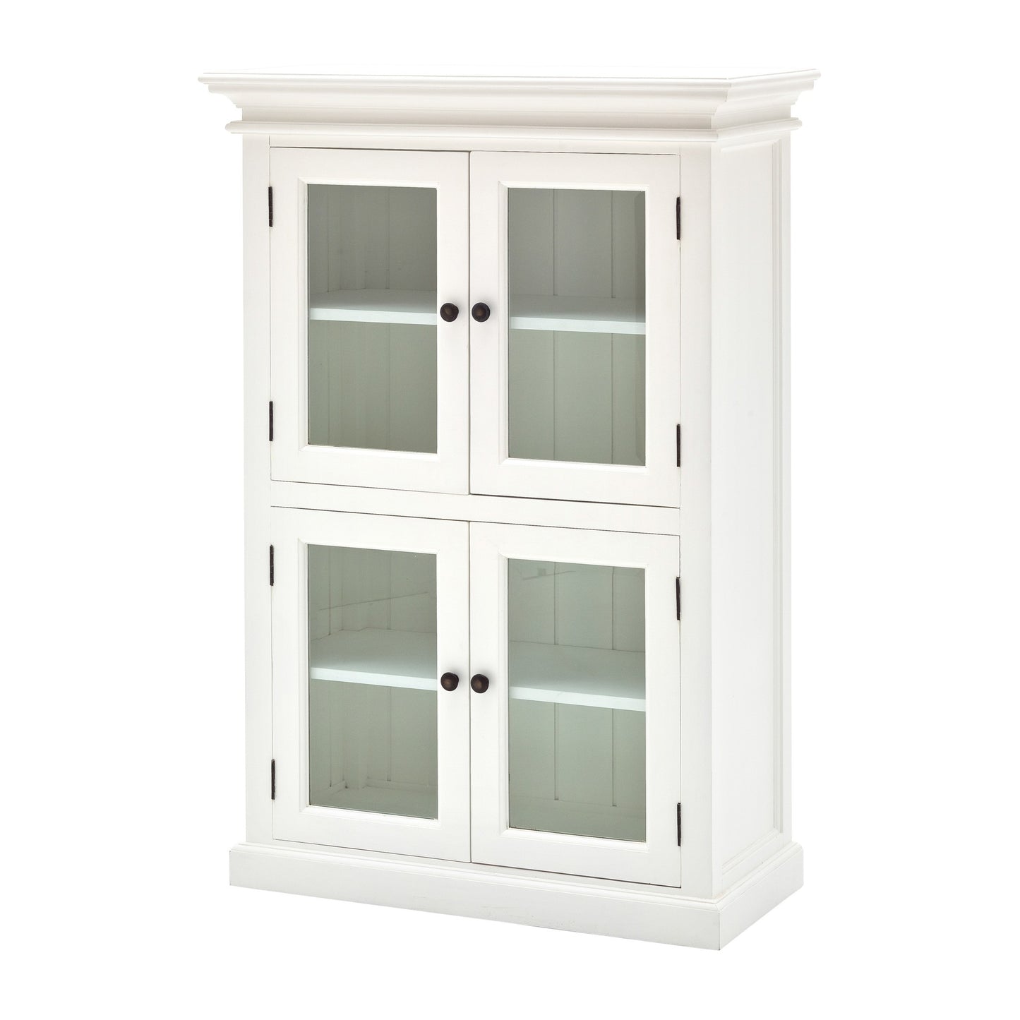 Classic White Two Level Storage Cabinet By Homeroots | Cabinets | Modishstore - 3