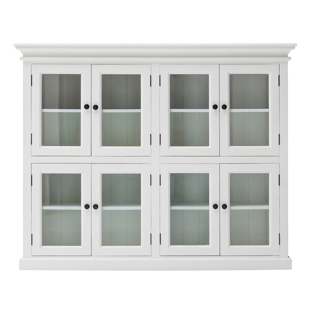 Classic White Two Level Mega Storage Cabinet By Homeroots | Cabinets | Modishstore - 2