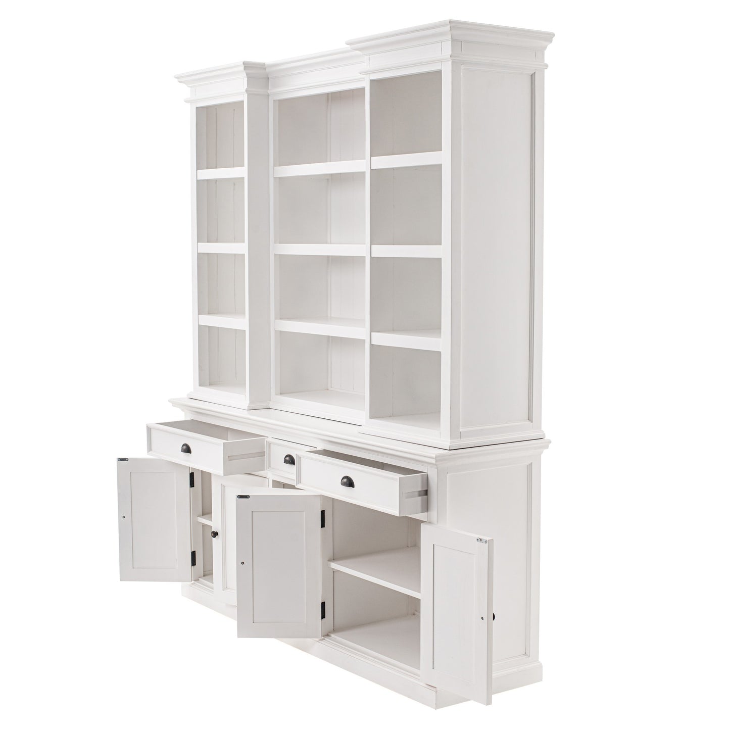 Classic White Large Kitchen Hutch By Homeroots | Cabinets | Modishstore - 3