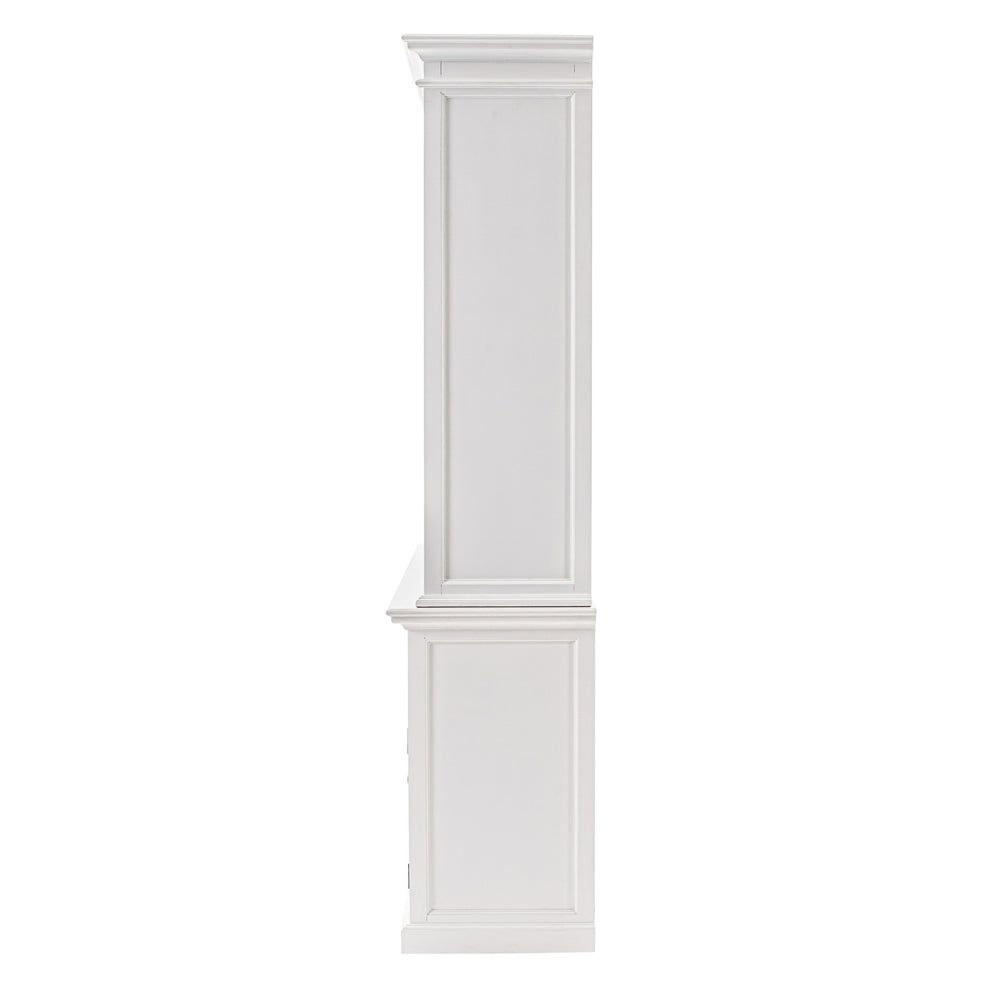 Classic White Large Kitchen Hutch By Homeroots | Cabinets | Modishstore - 4