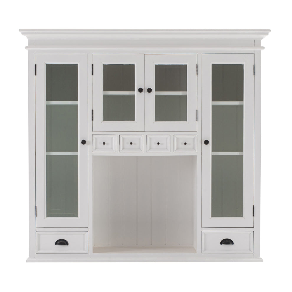Classic White Kitchen Hutch By Homeroots | Cabinets | Modishstore - 6