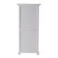 Classic White Storage Cabinet With Basket Set By Homeroots | Cabinets | Modishstore - 4