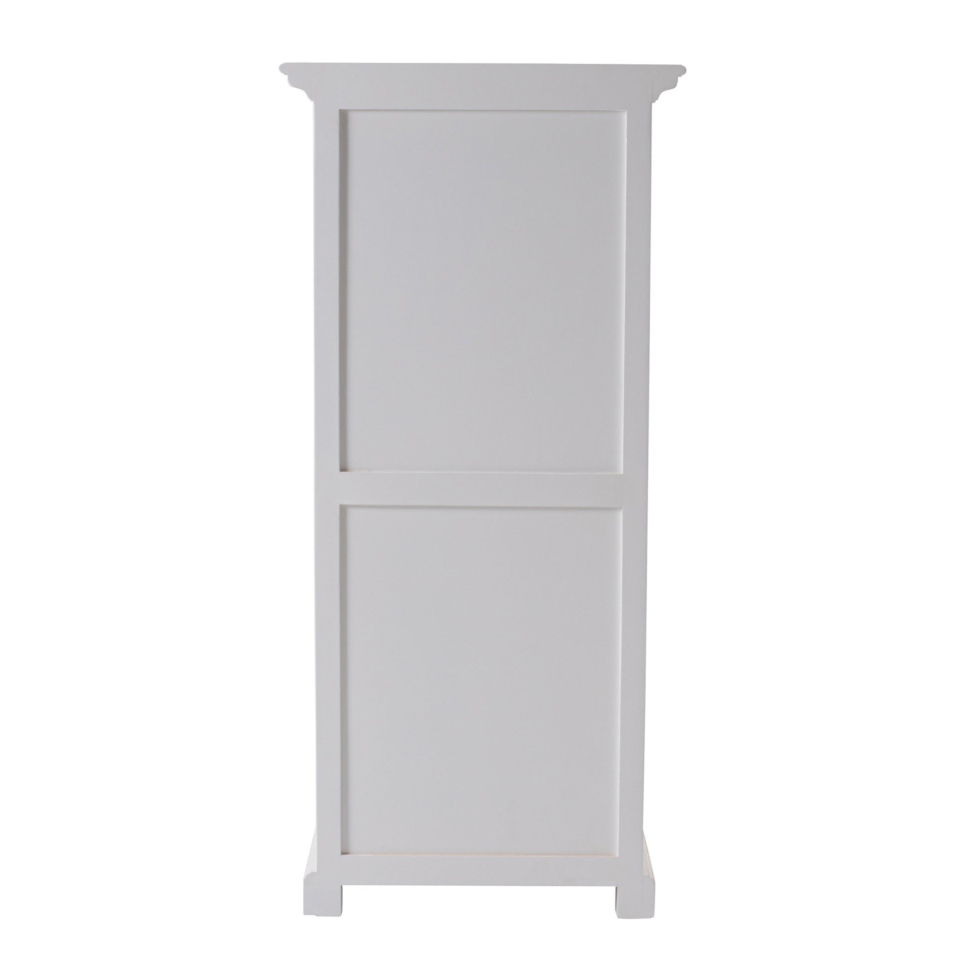 Classic White Storage Cabinet With Basket Set By Homeroots | Cabinets | Modishstore - 4