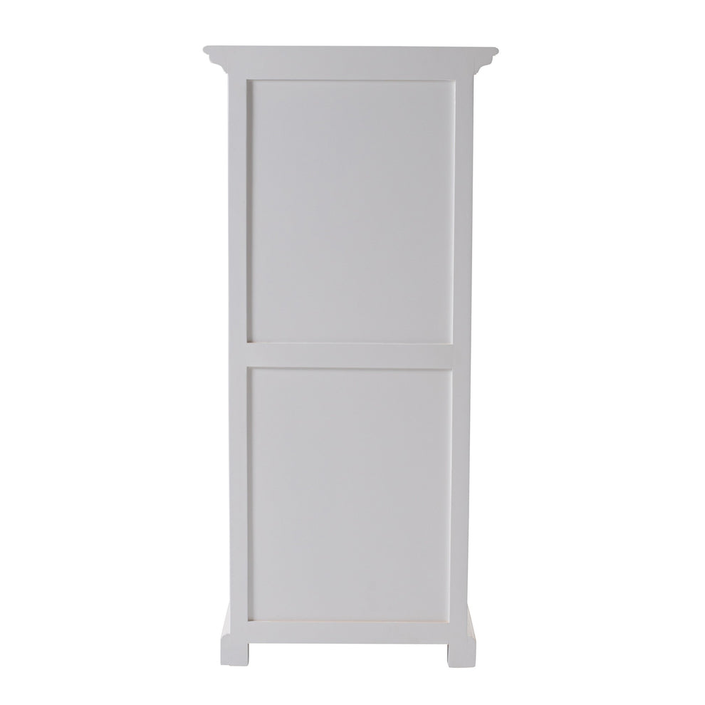 Classic White Storage Cabinet With Basket Set By Homeroots | Cabinets | Modishstore - 4