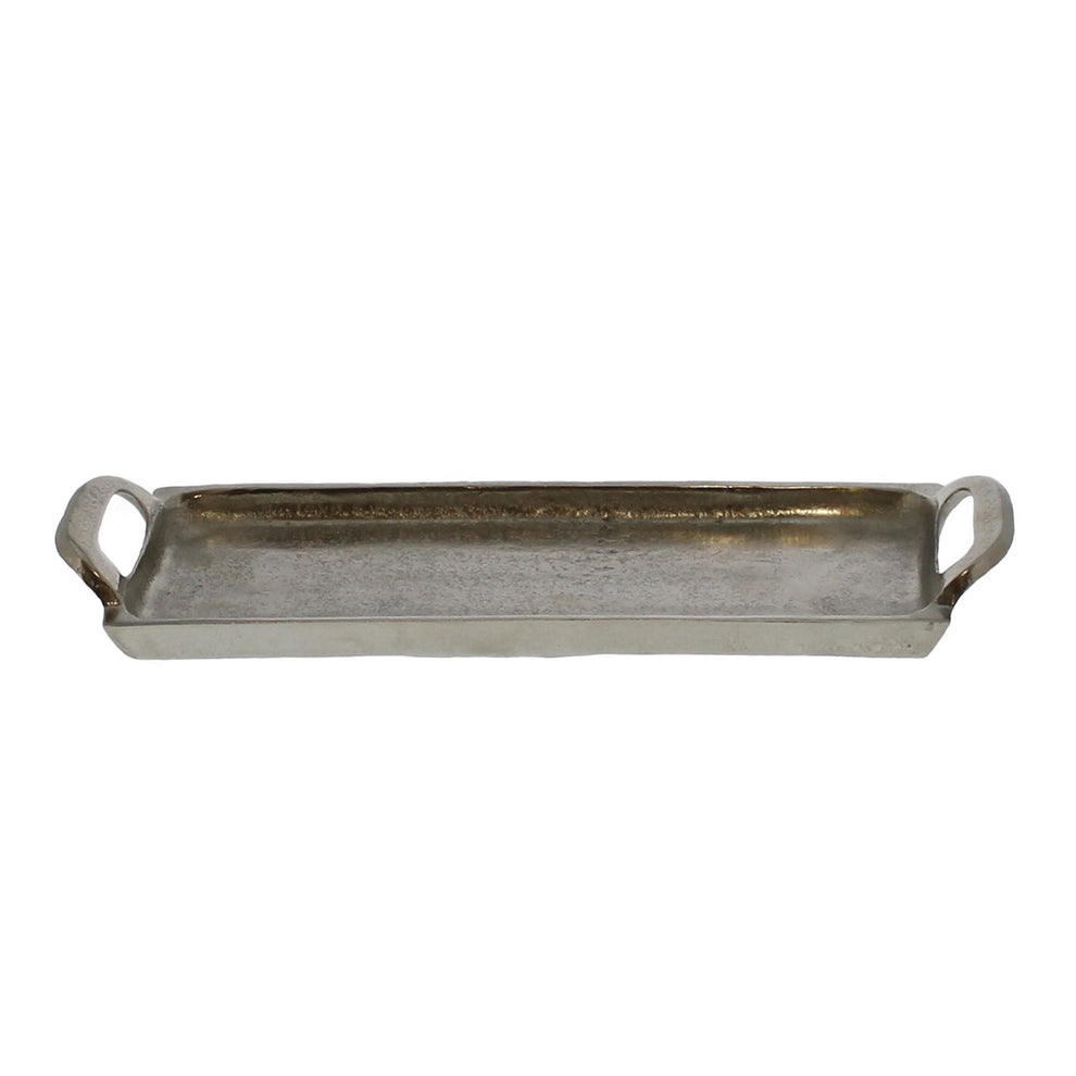 Bronze Narrow Rectangular Tray By Homeroots | Trays | Modishstore - 2