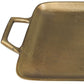 Petite Gold Metal Square Tray By Homeroots | Trays | Modishstore - 3