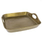 Jumbo Gold Cast Iron Serving Tray By Homeroots | Trays | Modishstore
