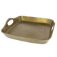 Jumbo Gold Cast Iron Serving Tray By Homeroots | Trays | Modishstore - 2