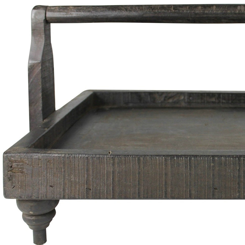 Reclaimed Wooden Serving Tray By Homeroots | Trays | Modishstore - 3