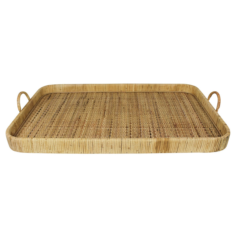 Jumbo Bamboo Rectangular Tray By Homeroots | Trays | Modishstore