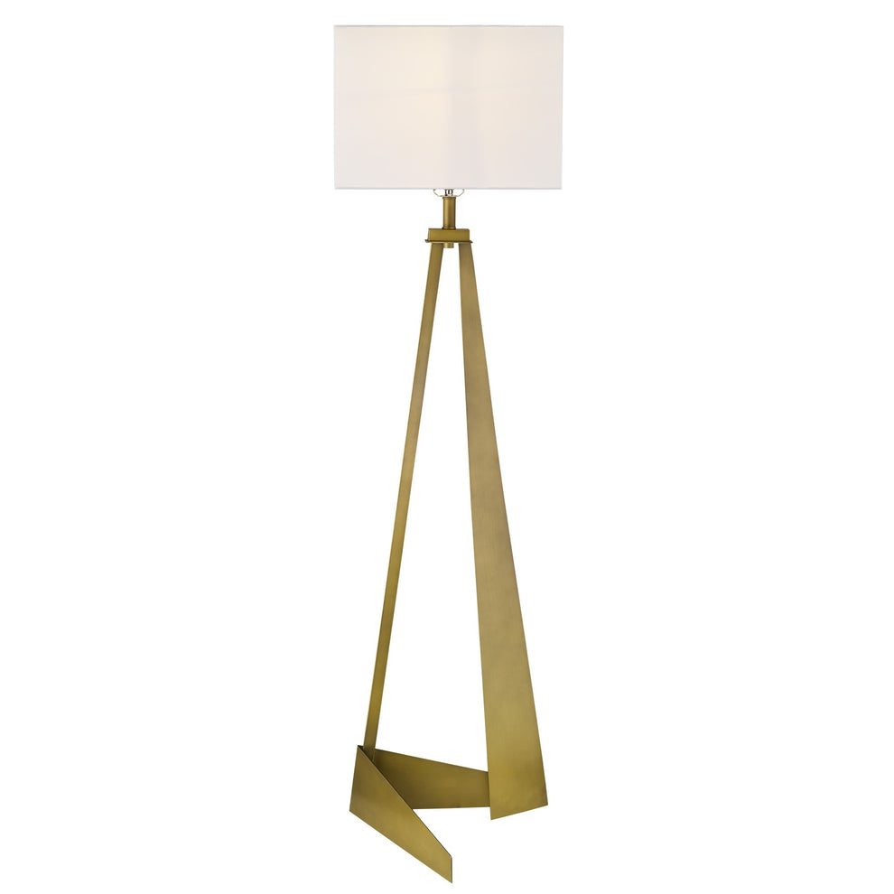 Stratos 1-Light Aged Brass Floor Lamp By Homeroots | Floor Lamps | Modishstore - 5