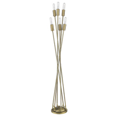 Perret 6-Light Aged Brass Floor Lamp By Homeroots