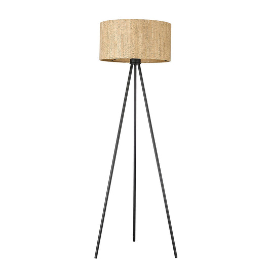 Lisbon 1-Light Matte Black Floor Lamp By Homeroots | Floor Lamps | Modishstore