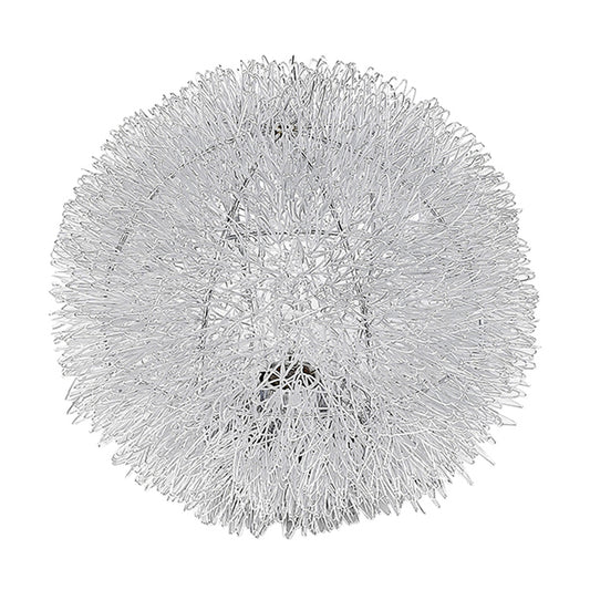 Luminary 1-Light Metallic Silver 15" Accent Lamp By Homeroots | Wall Lamps | Modishstore